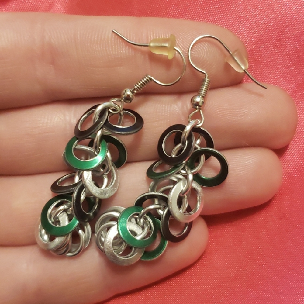 Ring Cluster Earring Set